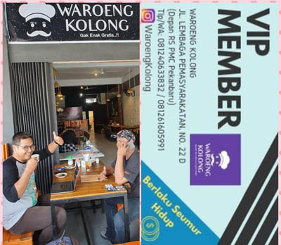 PFI Pekanbaru Kerjasama dengan Waroeng Kolong, Diskon Kopi 50 Persen Seumur Hidup